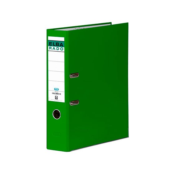 Archivador De Palanca Elba Carton Forrado Folio Verde Lomo De 80 Mm Rado Chic