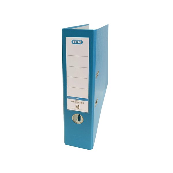 Archivador De Palanca Elba Carton Forrado Pvc Con Rado Top Folio Lomo 80 Mm Turquesa