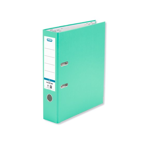 Archivador De Palanca Elba Carton Forrado Pvc Con Rado Top Folio Lomo 80 Mm Verde Menta