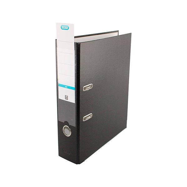 Archivador De Palanca Elba Top Carton Compacto Polipropileno Con Rado Din A4 Lomo De 80 Mm Negro