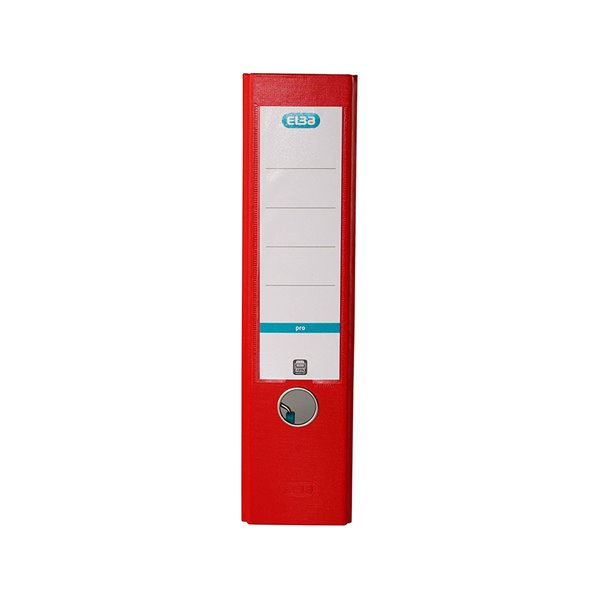 Archivador De Palanca Elba Top Carton Compacto Polipropileno Con Rado Din A4 Lomo De 80 Mm Rojo