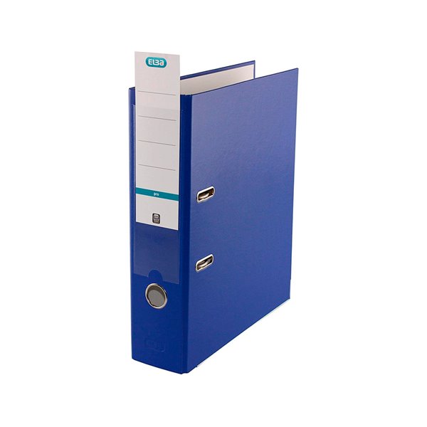 Archivador De Palanca Elba Top Carton Compacto Polipropileno Con Rado Din A4 Lomo De 80 Mm Azul