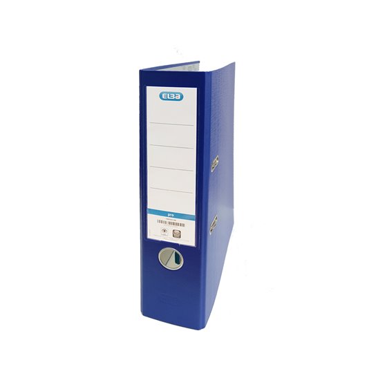 Archivador De Palanca Elba Carton Forrado Pvc Con Rado Top Folio Lomo 80 Mm Azul