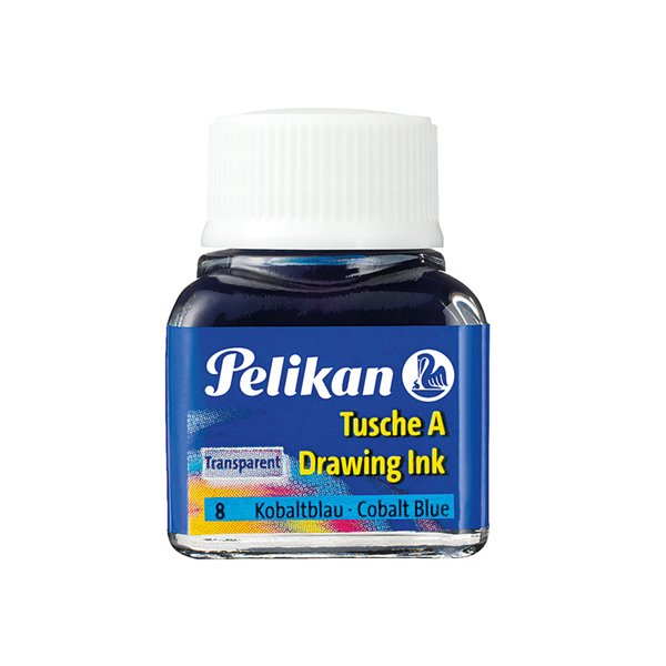 Tinta China Pelikan Azul Cobalto Bote De 10 Ml