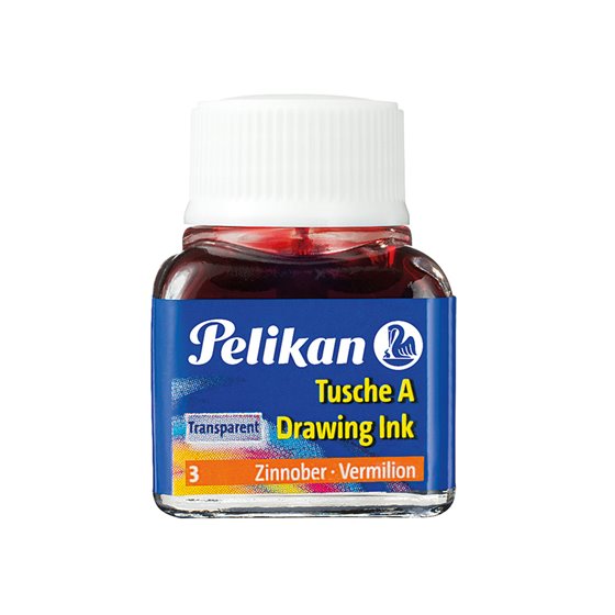 Tinta China Pelikan Bermellon Bote De 10 Ml