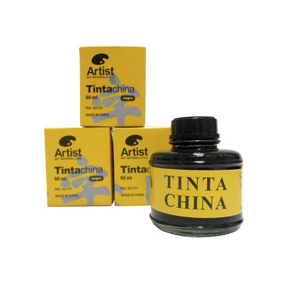 Tinta China Artist Negra Bote 60 Ml
