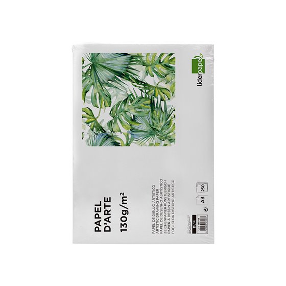Papel Dibujo Liderpapel 297X420 Mm 130 Gr Sin Recuadro Din A3 Hoja