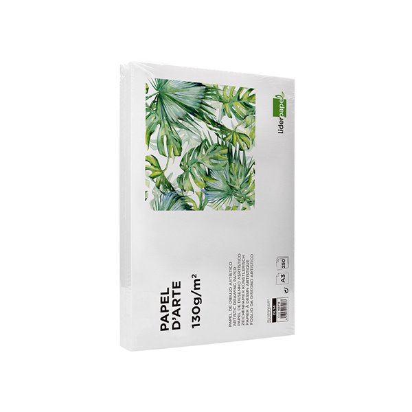 Papel Dibujo Liderpapel 297X420 Mm 130 Gr Sin Recuadro Din A3 Hoja
