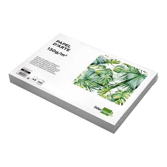 Papel Dibujo Liderpapel 297X420 Mm 130 Gr Sin Recuadro Din A3 Hoja