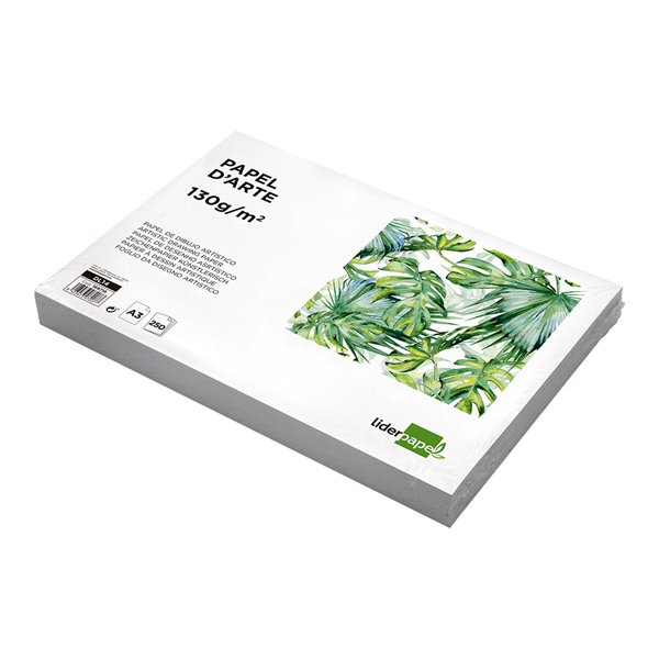 Papel Dibujo Liderpapel 297X420 Mm 130 Gr Sin Recuadro Din A3 Hoja