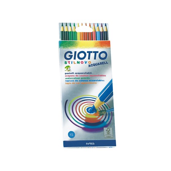 Lapices De Colores Giotto Stilnovo Acuarelables Caja De 12 Colores Surtidos
