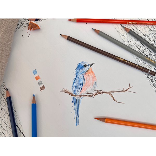 Lapices De Colores Stabilo Acuarelables Original Arty Estuche Metalico De 24 Colores Surtidos