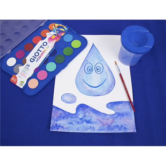 Acuarela Giotto 24 Colores Estuche De Plastico