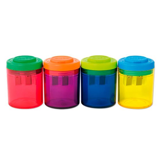 Sacapuntas Milan Collection Plastico 2 Usos + 4 Gomas De Borrar 430