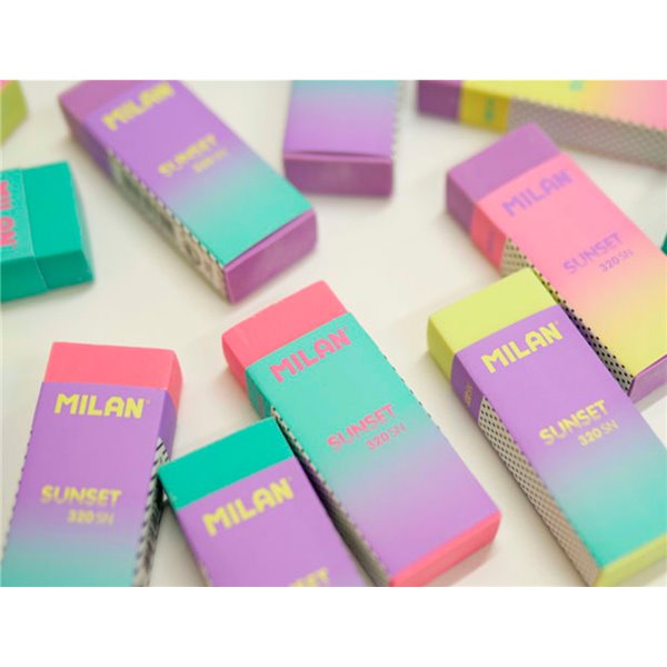 Goma De Borrar Milan Nata 320 Sunset Colores Surtidos
