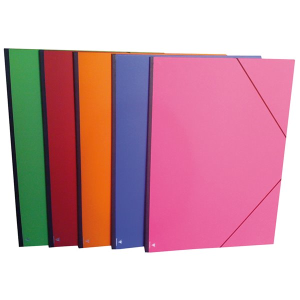 Carpeta Planos Clairefontaine Din A3 Con Gomas Carton Gofrado Colores Surtidos