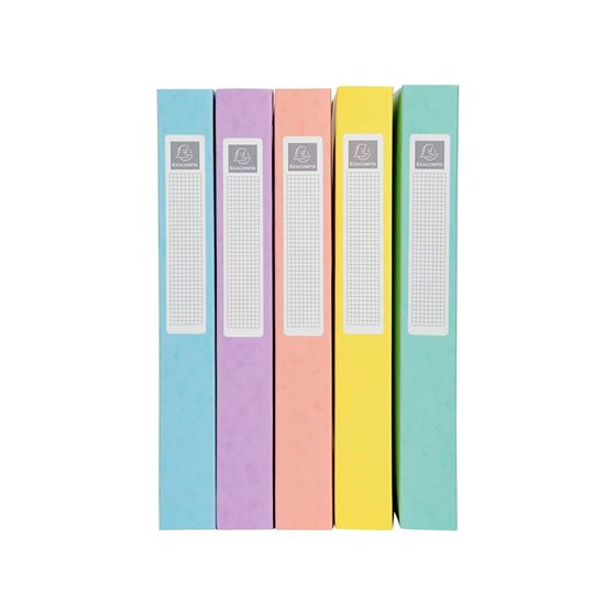 Carpeta De Proyectos Exacompta Aquarel Carton Forrado Din A4 Lomo 40 Mm Colores Pastel Surtidos