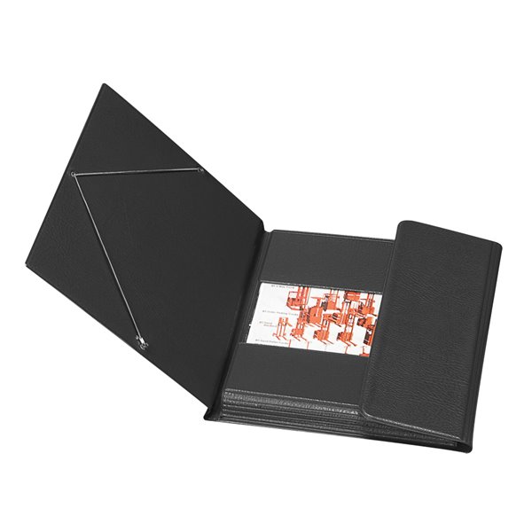 Carpeta Gomas Solapas Plastico Saro Cuarto Negro