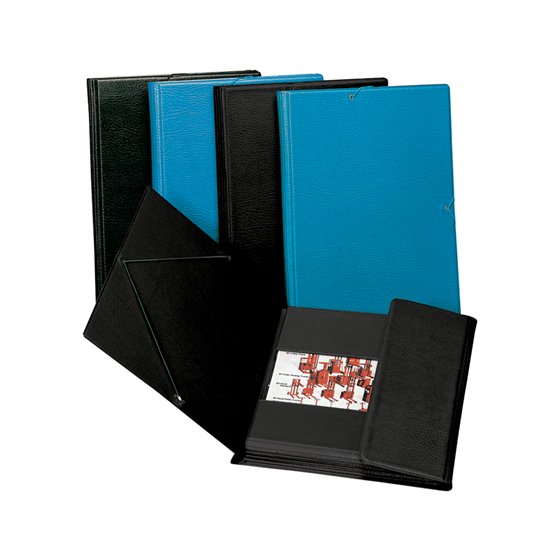 Carpeta Gomas Solapas Plastico Saro Folio Negra