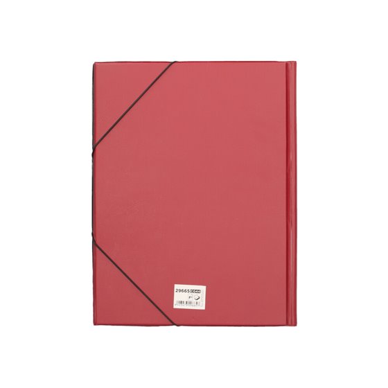Carpeta Liderpapel Gomas Folio Solapas Plastico Burdeos