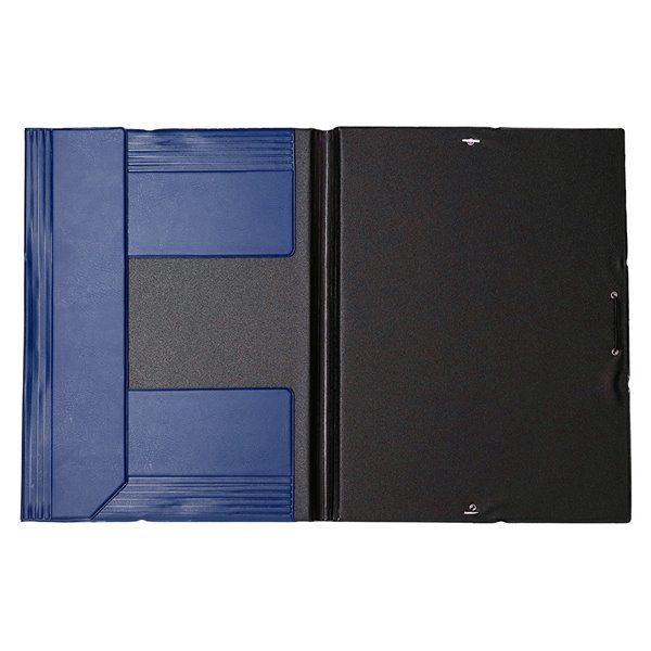 Carpeta Liderpapel Gomas Folio Solapas Plastico Azul
