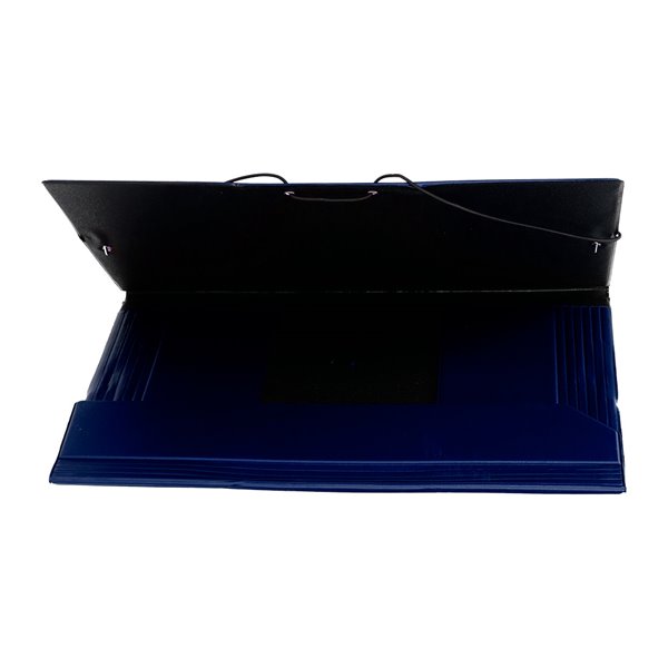 Carpeta Liderpapel Gomas Folio Solapas Plastico Azul
