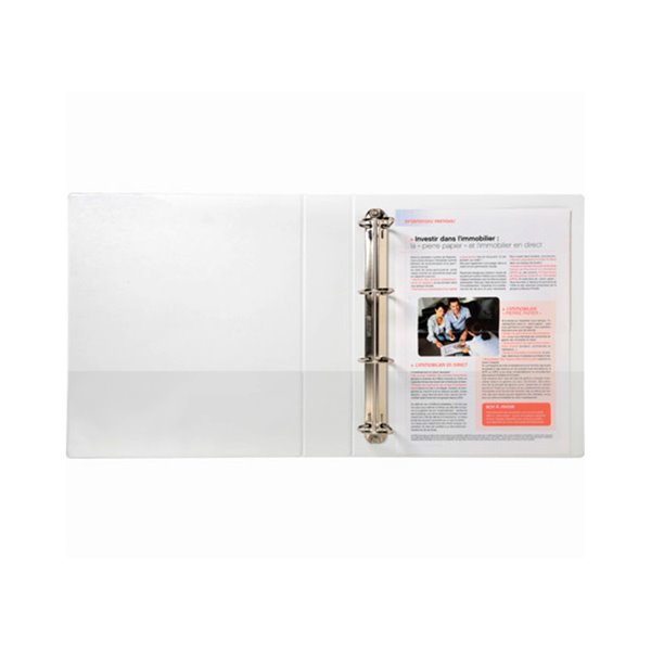 Carpeta Exacompta Canguro 4 Anillas 40 Mm Din A4+ Carton Forrado Polipropileno Personalizable 3 Bolsillos