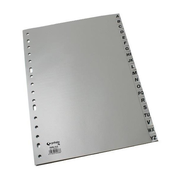 Índice Alfabético GRAFOPLAS Folio 16 Taladros Gris