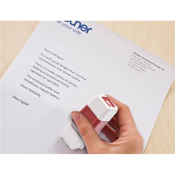 Sello Automatico Brother 12 Mm X 12 Mm Rojo