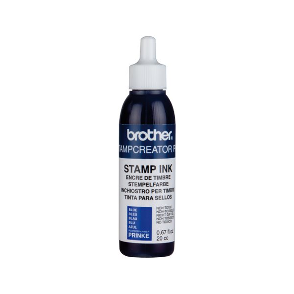 Tinta Brother Para Sellos Automaticos Color Azul Bote De 20 Cc