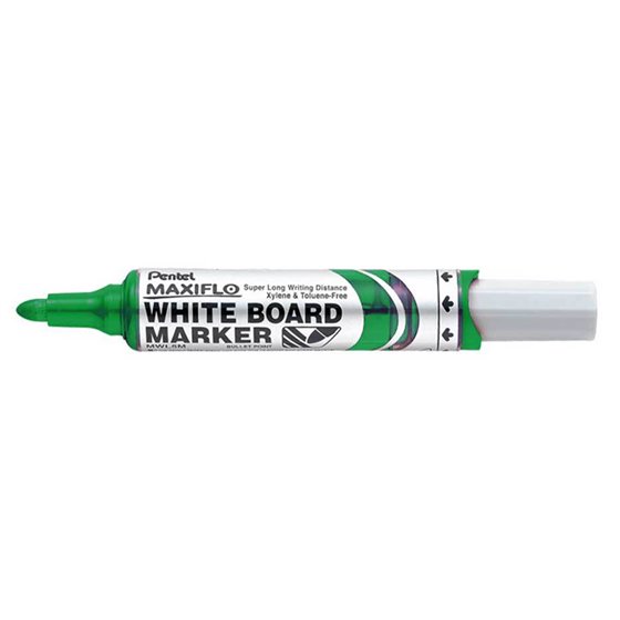Rotulador Maxiflo Pentel Para Pizarra Blanca Color Verde