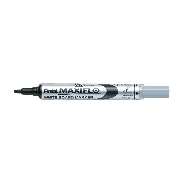 Rotulador Maxiflo Pentel Para Pizarra Blanca Color Negro