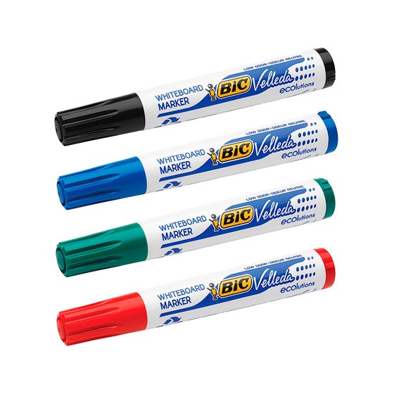 Rotulador Bic Velleda Para Pizarra Negro Punta Redonda 1,3 Mm