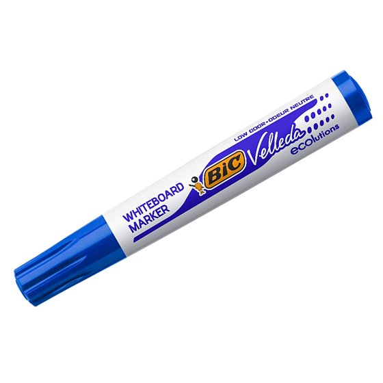 Rotulador Bic Velleda Para Pizarra Azul Punta Redonda 1,3 Mm