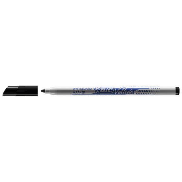 Rotulador Bic Velleda Fino Para Pizarra Negro Punta Redonda 1 Mm