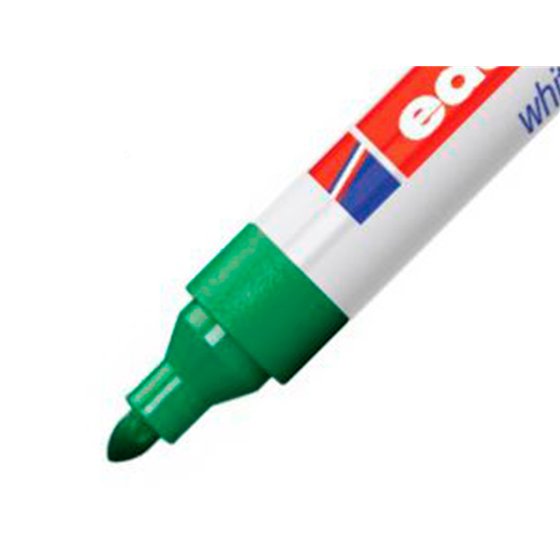 Rotulador Edding Para Pizarra Blanca 660 Color Verde Punta Redonda 1,5-3 Mm