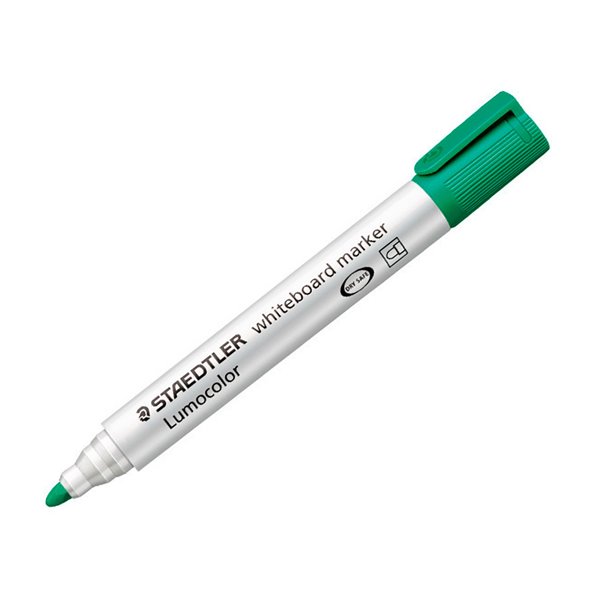 Rotulador Staedtler Lumocolor 351 Para Pizarra Blanca Punta Redonda 2 Mm Recargable Color Verde Claro