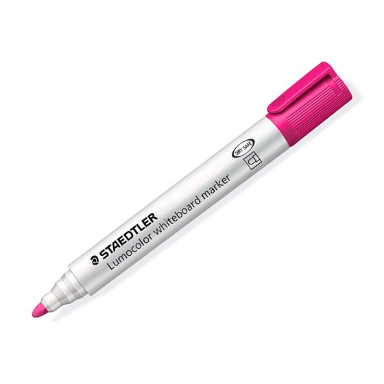 Rotulador Staedtler Lumocolor 351 Para Pizarra Blanca Punta Redonda 2 Mm Recargable Color Rosa