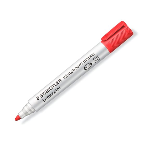 Rotulador Staedtler Lumocolor 351 Para Pizarra Blanca Punta Redonda 2 Mm Recargable Color Rojo