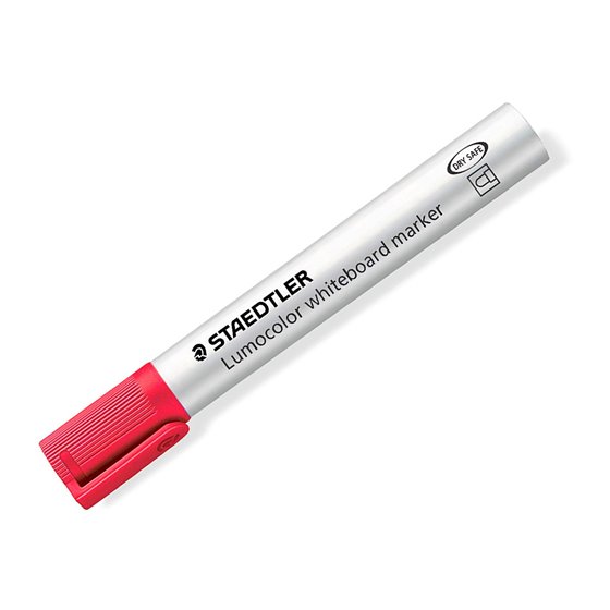 Rotulador Staedtler Lumocolor 351 Para Pizarra Blanca Punta Redonda 2 Mm Recargable Color Rojo