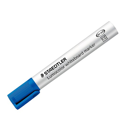Rotulador Staedtler Lumocolor 351 Para Pizarra Blanca Punta Redonda 2 Mm Recargable Color Azul