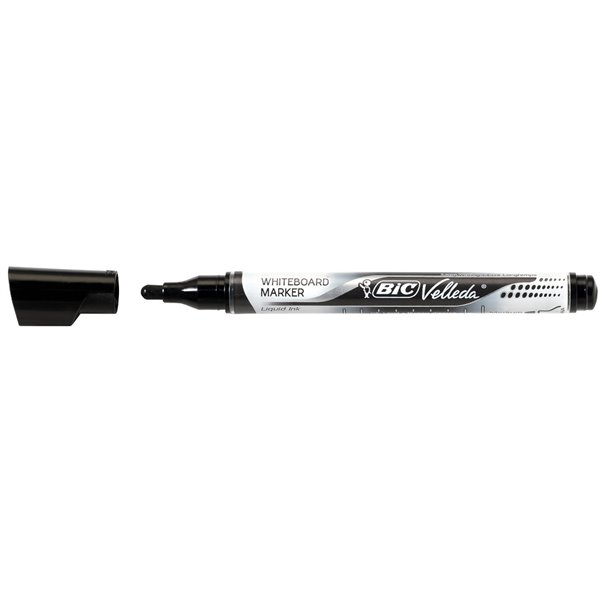 Rotulador Bic Velleda Liquid Pocket Punta Redonda 2,2 Mm Negro