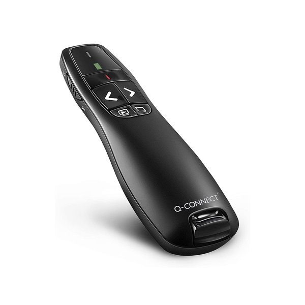 Puntero Laser Q-Connect Para Presentaciones 5 Botones Alcance 20 Mt Receptor Usb