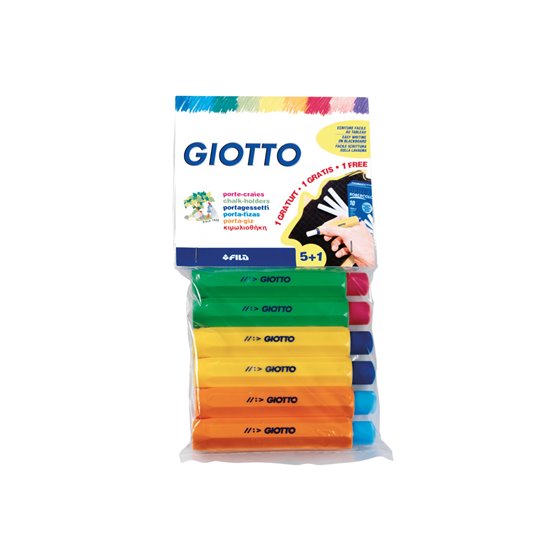 Portatizas Plastico Giotto Blister De 5+1 De Regalo