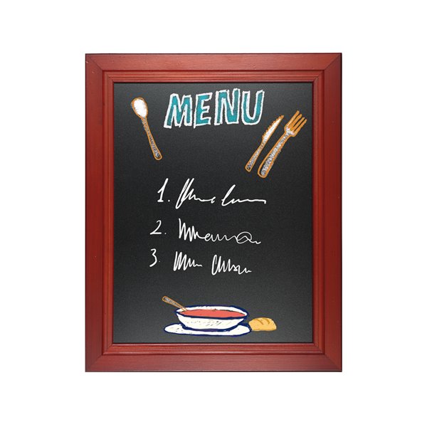 Pizarra Negra Liderpapel Mural De Madera Con Superficie Para Rotuladores Tipo Tiza 60X80Cm