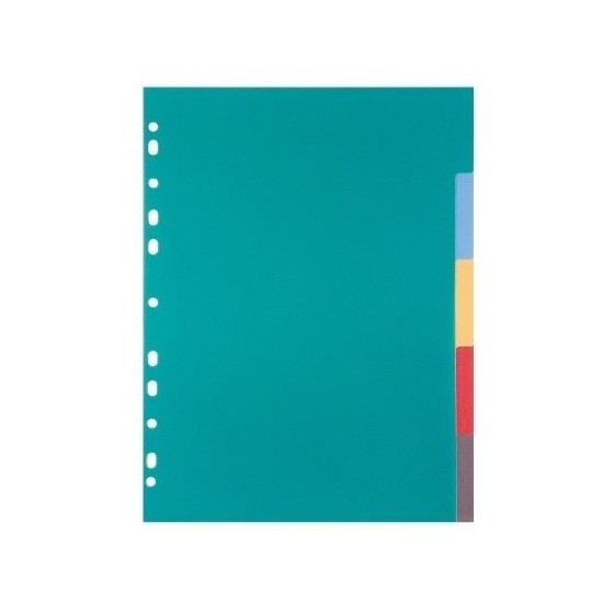 Separador Plástico GRAFOPLAS 4º 11 Taladros 5 Colores
