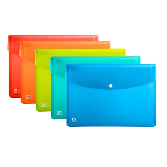 Carpeta Oxford Urban Dossier Broche Polipropileno Din A4 Pack De 5 Colores Surtidos