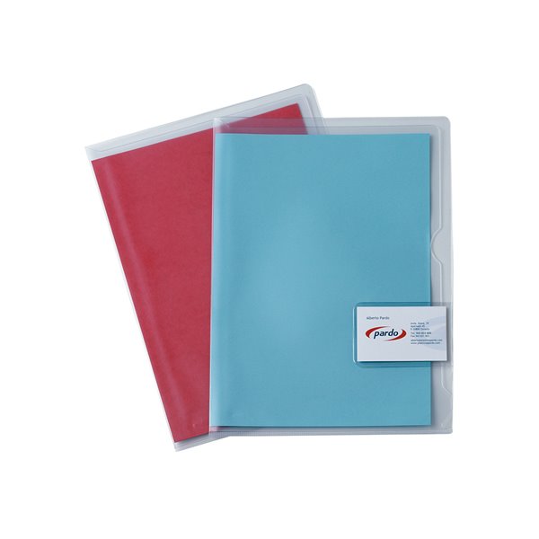 Carpeta Dossier Uñero Plastico Pardo Folio Transparente