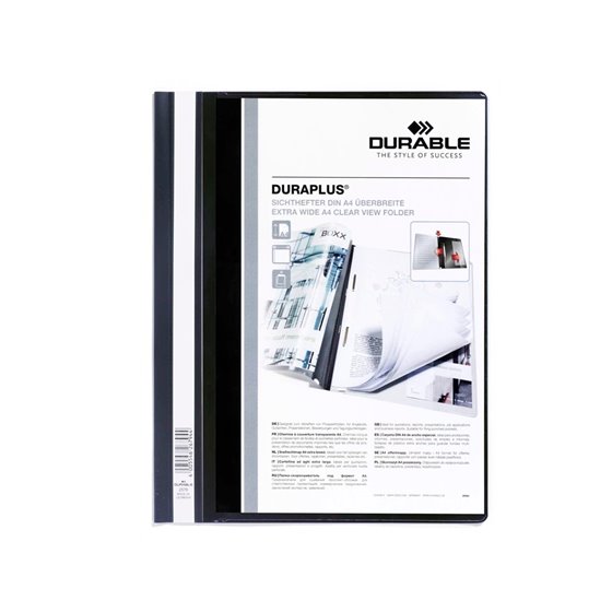 Carpeta Duraplus Din A4 Con Fastener Negro Durable