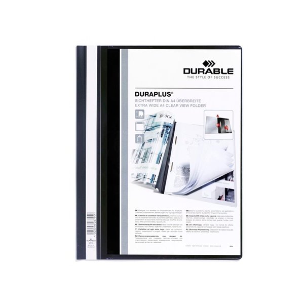 Carpeta Duraplus Din A4 Con Fastener Negro Durable